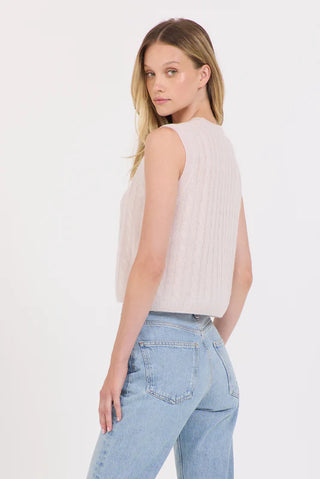 Dorian Cashmere Cable Top