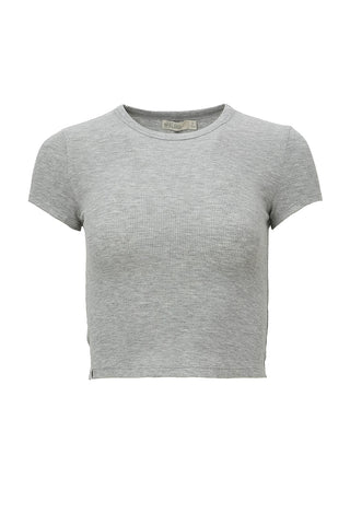 Ultra Soft Rib Cropped Tee