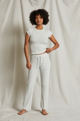 Leann-Sweater Rib Straight Leg Pant