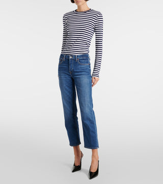 Mid Rise Stove Pipe Jean