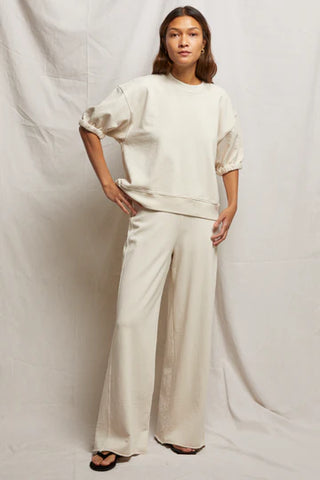 Amber French Terry Wide Leg Pants