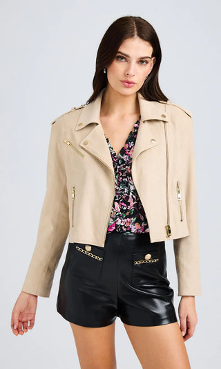 Cosita Vegan Suede Moto Jackets