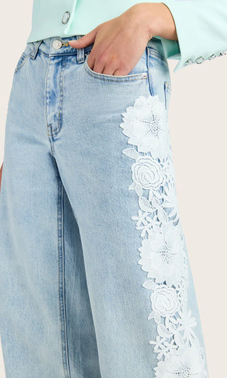 Jethro Lace Combo Denim