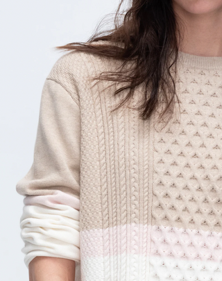 Colorblock Crewneck Sweater