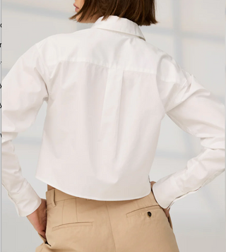 Cropped Everything Shirt White