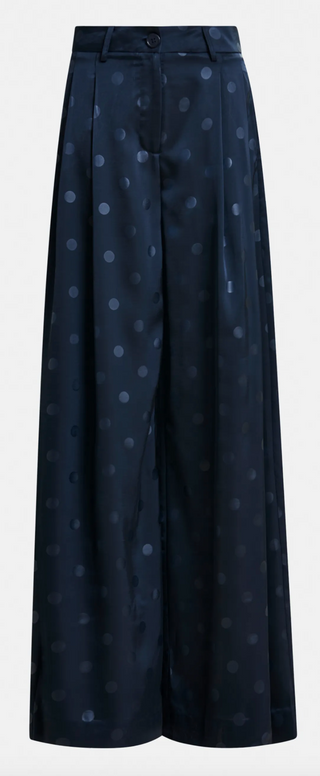 Navy Wide Leg Pants