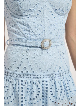 Zuria Cotton Eyelet Maxi Opal