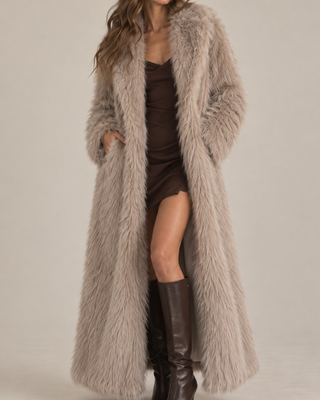 Faux Fur Long Coat