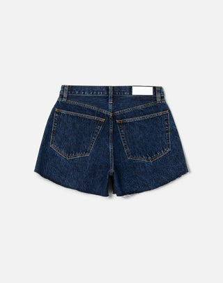 90s Crop Low Slung Jean Shorts in Heritage Rinse