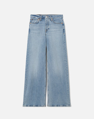 Mid Rise Wide Leg Jeans