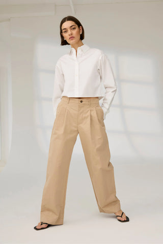 Cropped Everything Shirt White