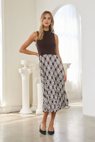 Plaid Twofer Dress