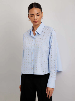 Lisa Embellished Button Up Top