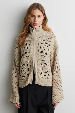 Crosette Knit Cardigan_August