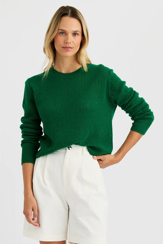 Camille Cashmere Pointelle Pullover