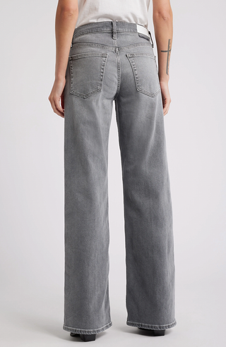 Mid Rise Wide Leg Jeans