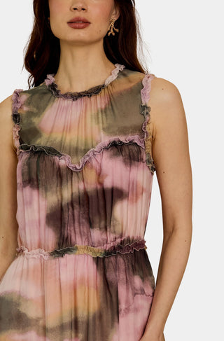 Naima Dress in Rose Grass Haze