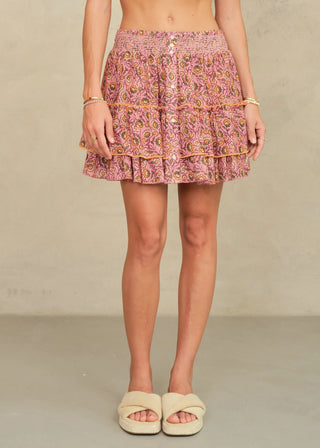 Ceci Print Midi Skirt
