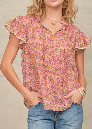 Ceci Print S/S Top