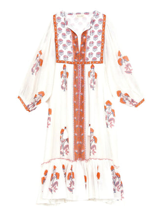 Cadi Print Gathered Dress