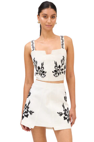 Embroidered Caroline Skirt