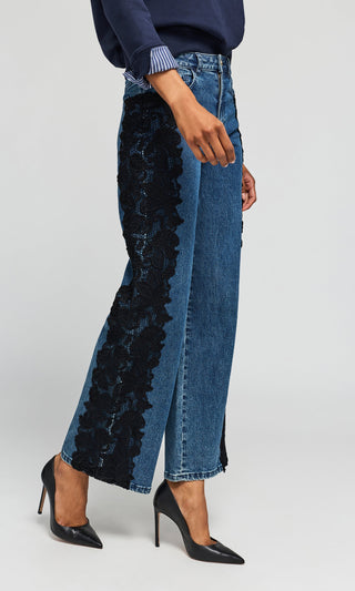 GEORGIA LACE COMBO JEANS