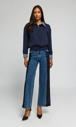 GEORGIA LACE COMBO JEANS