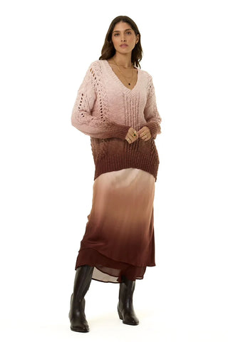 Perrin Layered Midi Skirt