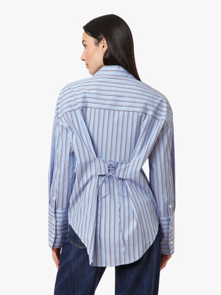 Tie Back Poplin Shirt
