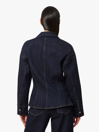 ls seamed denim shirt