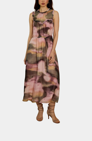 Naima Dress in Rose Grass Haze