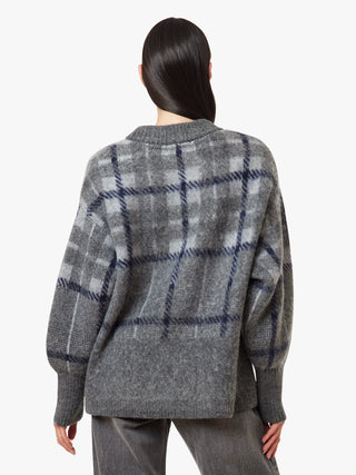 brushed plaid sweater