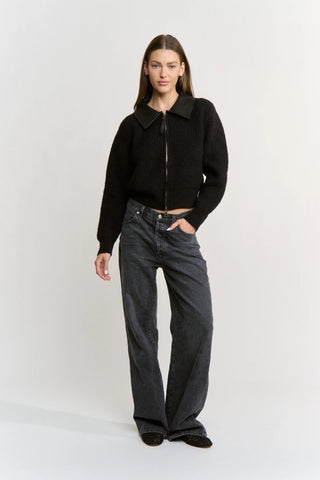 aileen sweater zip jacket