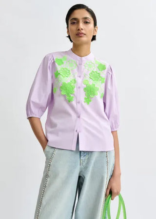 Jorja Applique Flower Shirt