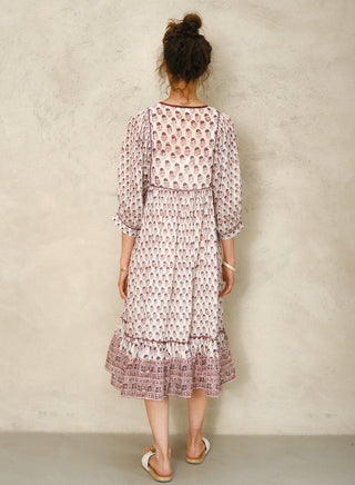 Kiki Print Gathered Dress