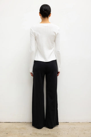 Pointelle Classic Crew Cardigan