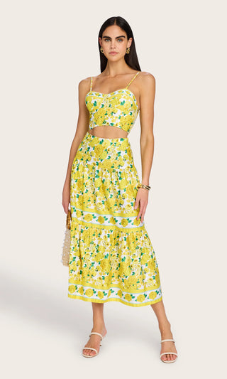 Mondo Floral Poplin Skirt