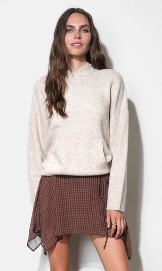 Nora Fuzzy Hooded Sweater