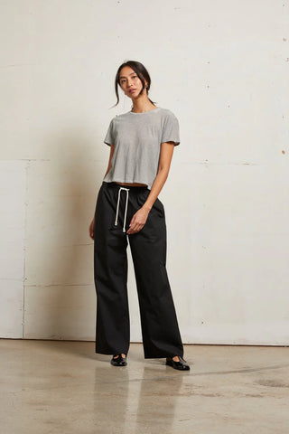 Harley Stripe Cotton Boxy Crew Tee