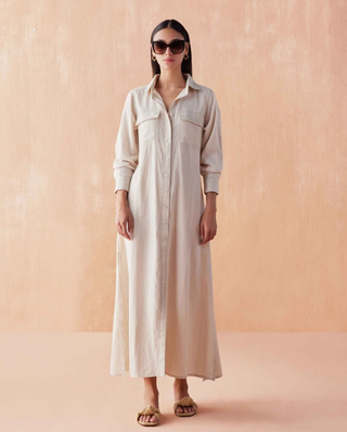 Palma Maxi Dress in Miso