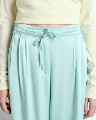 Alaska Blue Silk Pants