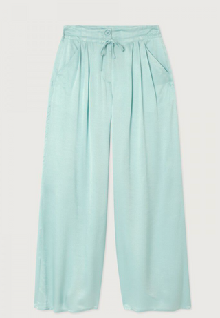 Alaska Blue Silk Pants