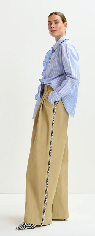 Rhinestone Tape Pants