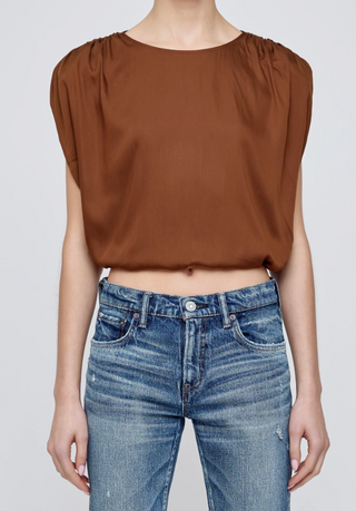 MV Satin Shell Cap Top