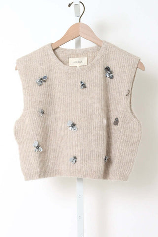 THE EMBELLISHED SWEATER VEST