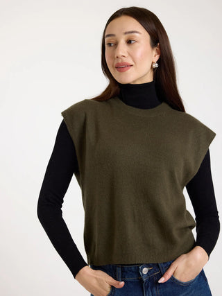 Tabby Knitted Cashmere Vest
