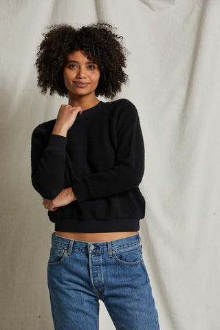 Ziggy-Inside Out Shrunken Crewneck Sweater