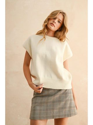 Short Sleeve Sweater Top