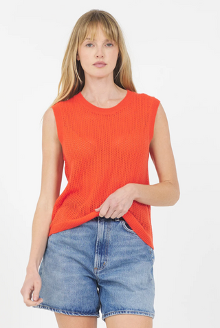 Camille Cashmere Top Aperol