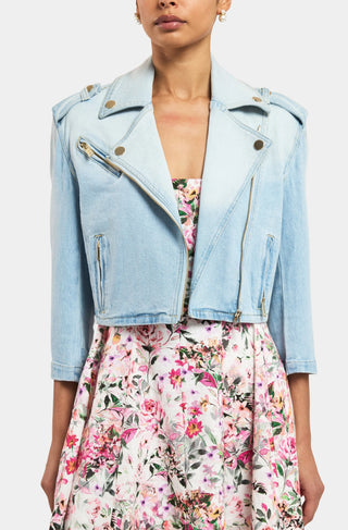 Crawford Denim Moto Jacket